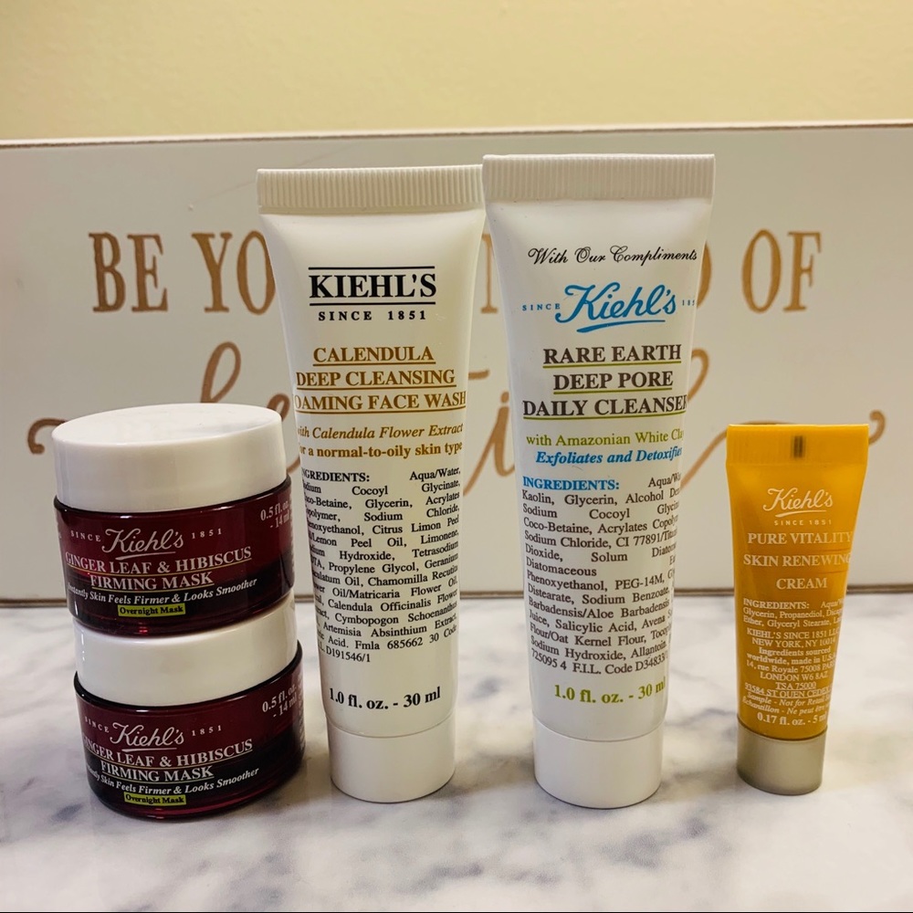 5x Kiehl’s skin care & mask bundle